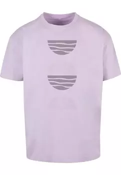 Футболка Merchcode Abstract Waves, цвет Lilac