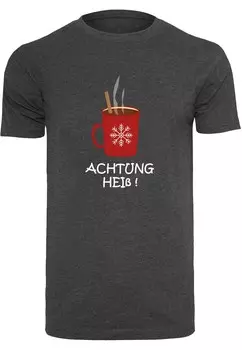 Футболка Merchcode ACHTUNG HEISS, темно-серый