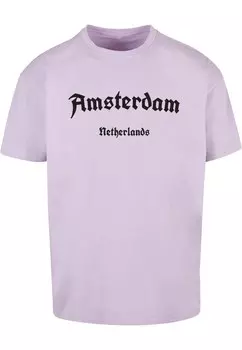 Футболка Merchcode AMSTERDAM, светло-фиолетовый