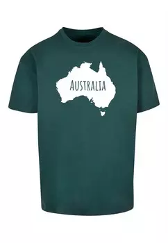 Футболка Merchcode AUSTRALIA X, темно-зеленый
