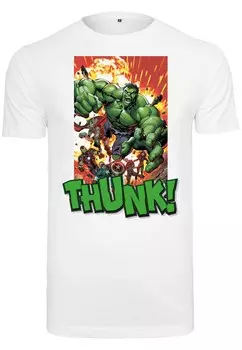 Футболка Merchcode Avengers Explosion, белый