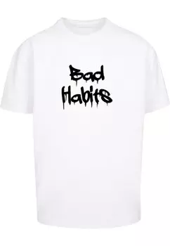 Футболка Merchcode BAD HABITS, белый