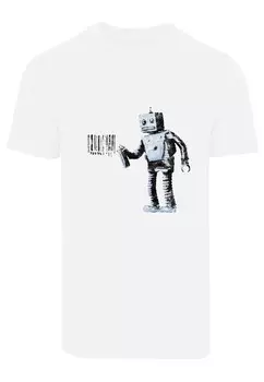 Футболка Merchcode BARCODE ROBOT, белый