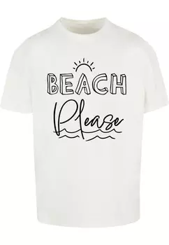 Футболка Merchcode BEACH PLEASE, белый