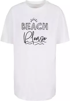 Футболка Merchcode BEACH PLEASE, белый