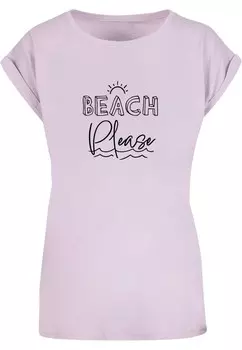 Футболка Merchcode BEACH PLEASE, лавандовый