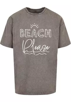 Футболка Merchcode BEACH PLEASE, серый