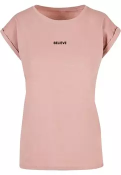 Футболка Merchcode BELIEVE FRONT, темно-розовый