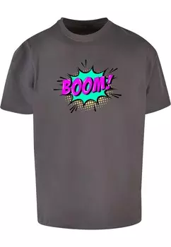 Футболка Merchcode BOOM COMIC, темно-серый