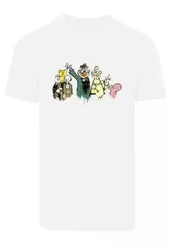 Футболка Merchcode CARTOON ROYALS, белый