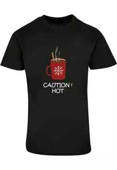 Футболка Merchcode CAUTION HOT, черный