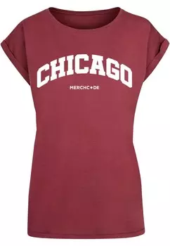 Футболка Merchcode CHICAGO, бордо