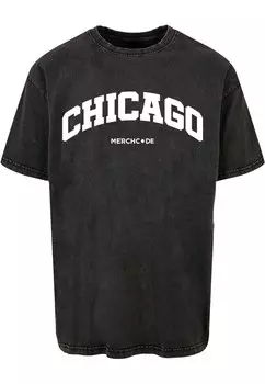 Футболка Merchcode CHICAGO WORDING, черный
