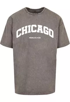 Футболка Merchcode CHICAGO WORDING, серый