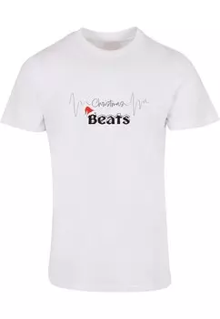 Футболка Merchcode CHRISTMAS BEATS, белый