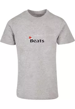 Футболка Merchcode CHRISTMAS BEATS, серый