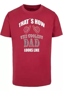 Футболка Merchcode COOLEST DAD, бордовый