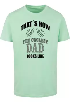 Футболка Merchcode COOLEST DAD, цвет Mint