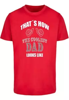 Футболка Merchcode COOLEST DAD, красный
