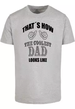 Футболка Merchcode COOLEST DAD, серый