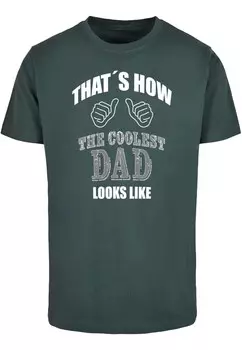 Футболка Merchcode COOLEST DAD, темно-зеленый