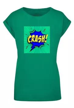 Футболка Merchcode CRASH COMIC, зеленый