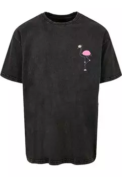 Футболка Merchcode FLAMINGO, черный деним