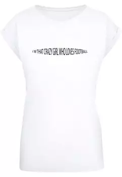 Футболка Merchcode FOOTBALL GIRL, белый
