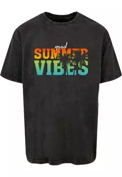 Футболка Merchcode GOOD SUMMER VIBES, антрацит