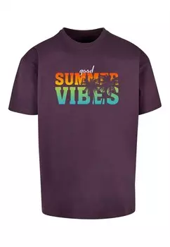 Футболка Merchcode GOOD SUMMER VIBES, фиолетовый