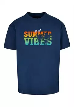 Футболка Merchcode GOOD SUMMER VIBES, темно-синий