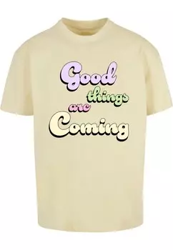 Футболка Merchcode GOOD THINGS, цвет Pastel Yellow
