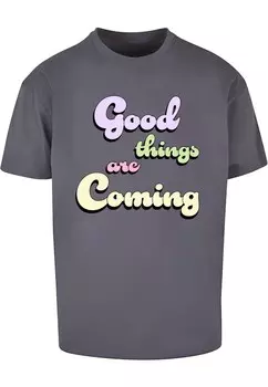 Футболка Merchcode GOOD THINGS, темно-серый