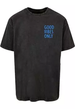 Футболка Merchcode GOOD VIBES ONLY, антрацит