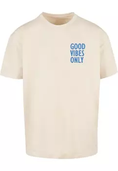 Футболка Merchcode Good Vibes Only, бежевый