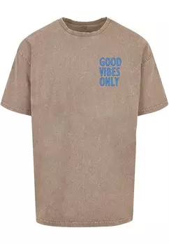 Футболка Merchcode GOOD VIBES ONLY, хаки
