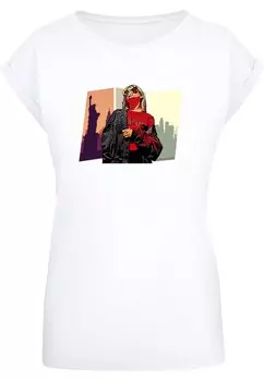 Футболка Merchcode GRAND RED GIRL, белый