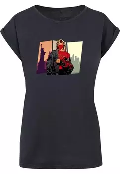 Футболка Merchcode GRAND RED GIRL, темно-синий