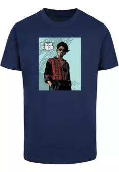 Футболка Merchcode GRAND SAN DIEGO, цвет Gentian/Light Blue