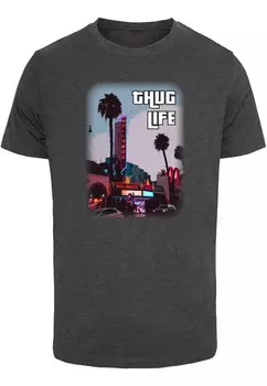 Футболка Merchcode Grand Thug Life, серый