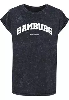 Футболка Merchcode HAMBURG, пятнистый черный