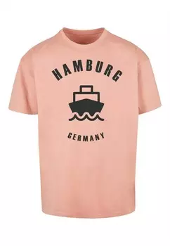 Футболка Merchcode Hamburg, темно-розовый