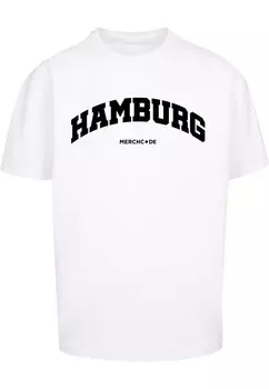 Футболка Merchcode HAMBURG WORDING, белый