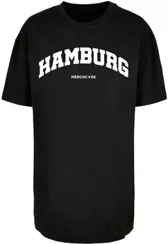 Футболка Merchcode HAMBURG WORDING, черный