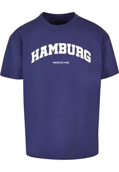 Футболка Merchcode HAMBURG WORDING, индиго