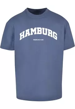 Футболка Merchcode HAMBURG WORDING, сапфировый