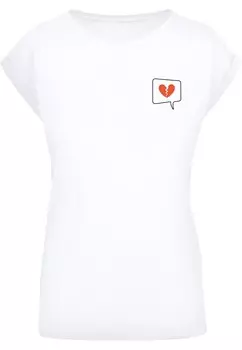 Футболка Merchcode HEARTBREAK, белый
