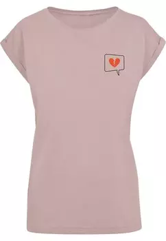Футболка Merchcode HEARTBREAK, розовый
