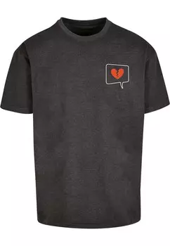 Футболка Merchcode HEARTBREAK X, антрацит