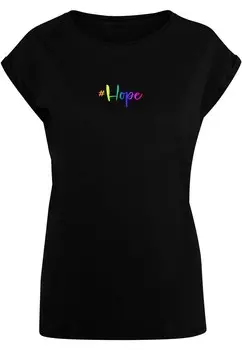Футболка Merchcode HOPE RAINBOW, черный